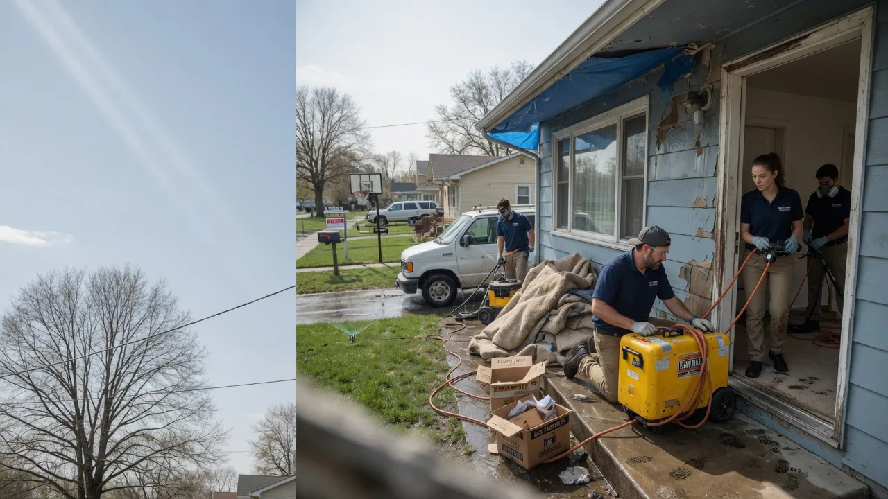 Basement Flood Cleanup in Dalton City, IL near me